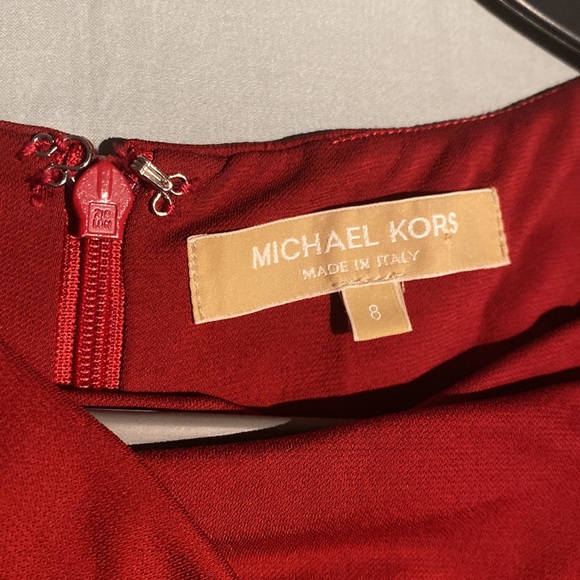 Michael Kors Collection red midi dress - made in Italy size 8 - Picture 6 of 9